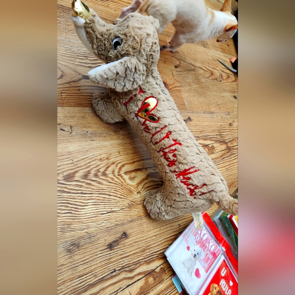 Large Valentine's Day Dachshund Dog Plush